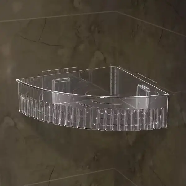 Light Luxury Transparent Triangle Wall Hanging Storage Rack