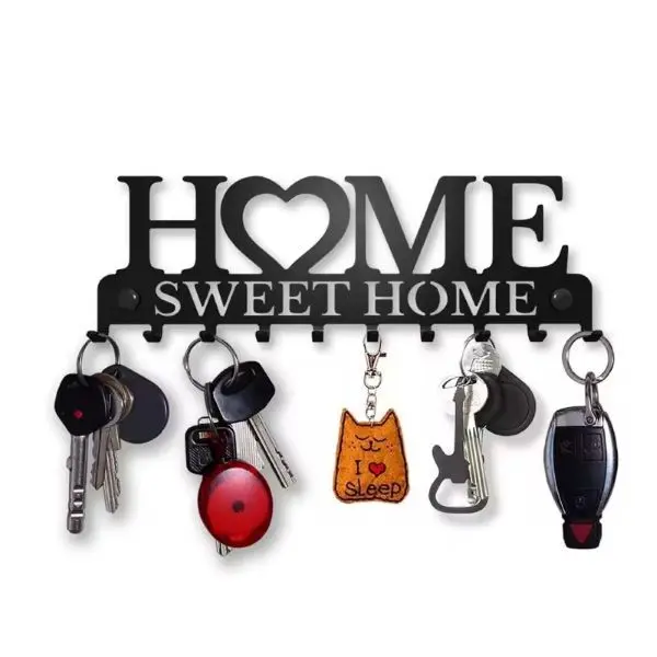 Metal Iron Home Entry way Decor_Key Storage Hanger